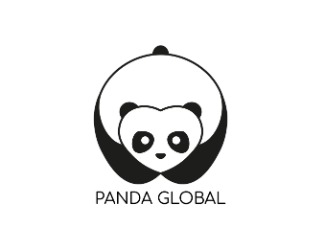 Projekt graficzny logo dla firmy online panda logo